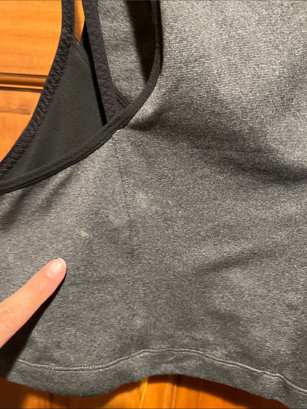 Under Armour Gray and Black Racerback Sports Bralette - Picture 6 of 6